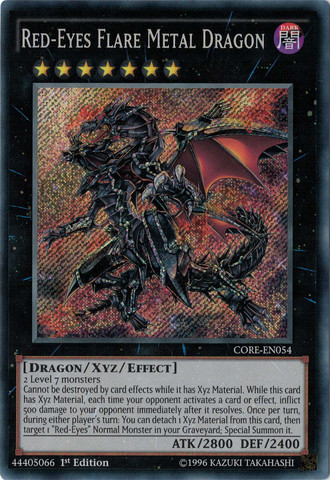 Red-Eyes Flare Metal Dragon [CORE-EN054] Secret Rare | The CG Realm