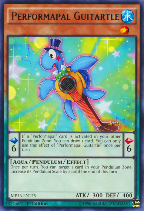 Performapal Guitartle [MP16-EN175] Rare | The CG Realm