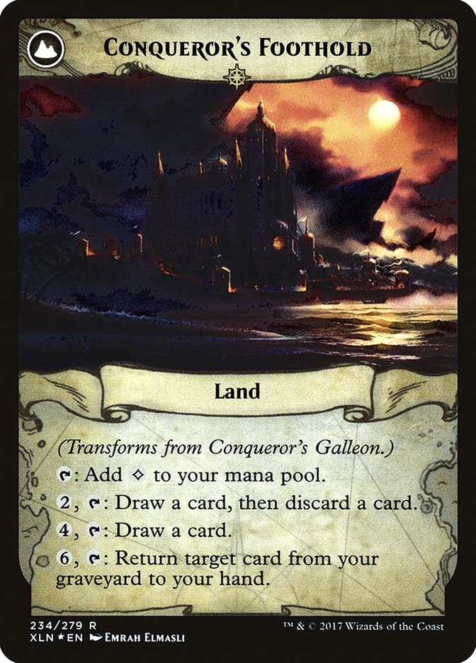 Conqueror's Galleon (PRE-234) - Ixalan Promos: (compasslanddfc) Foil