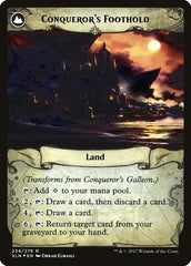 Conqueror's Galleon // Conqueror's Foothold [Ixalan Prerelease Promos] | The CG Realm