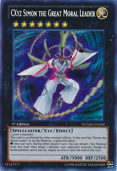 CXyz Simon the Great Moral Leader [NUMH-EN040] Secret Rare | The CG Realm