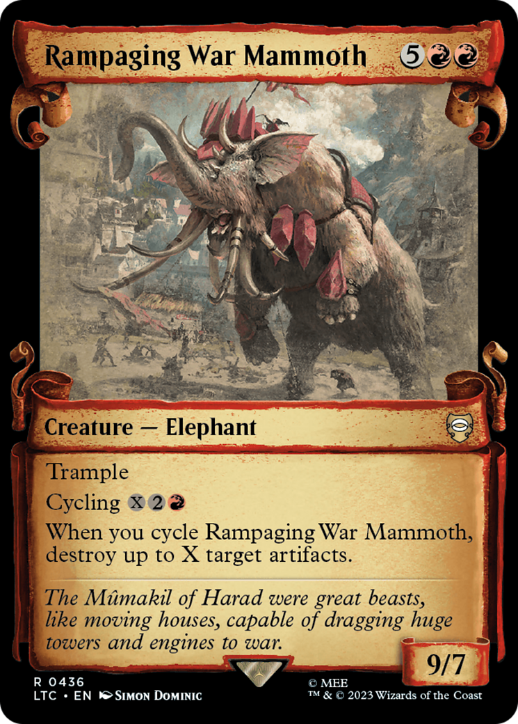 Rampaging War Mammoth [The Lord of the Rings: Tales of Middle-Earth Commander Showcase Scrolls] | The CG Realm
