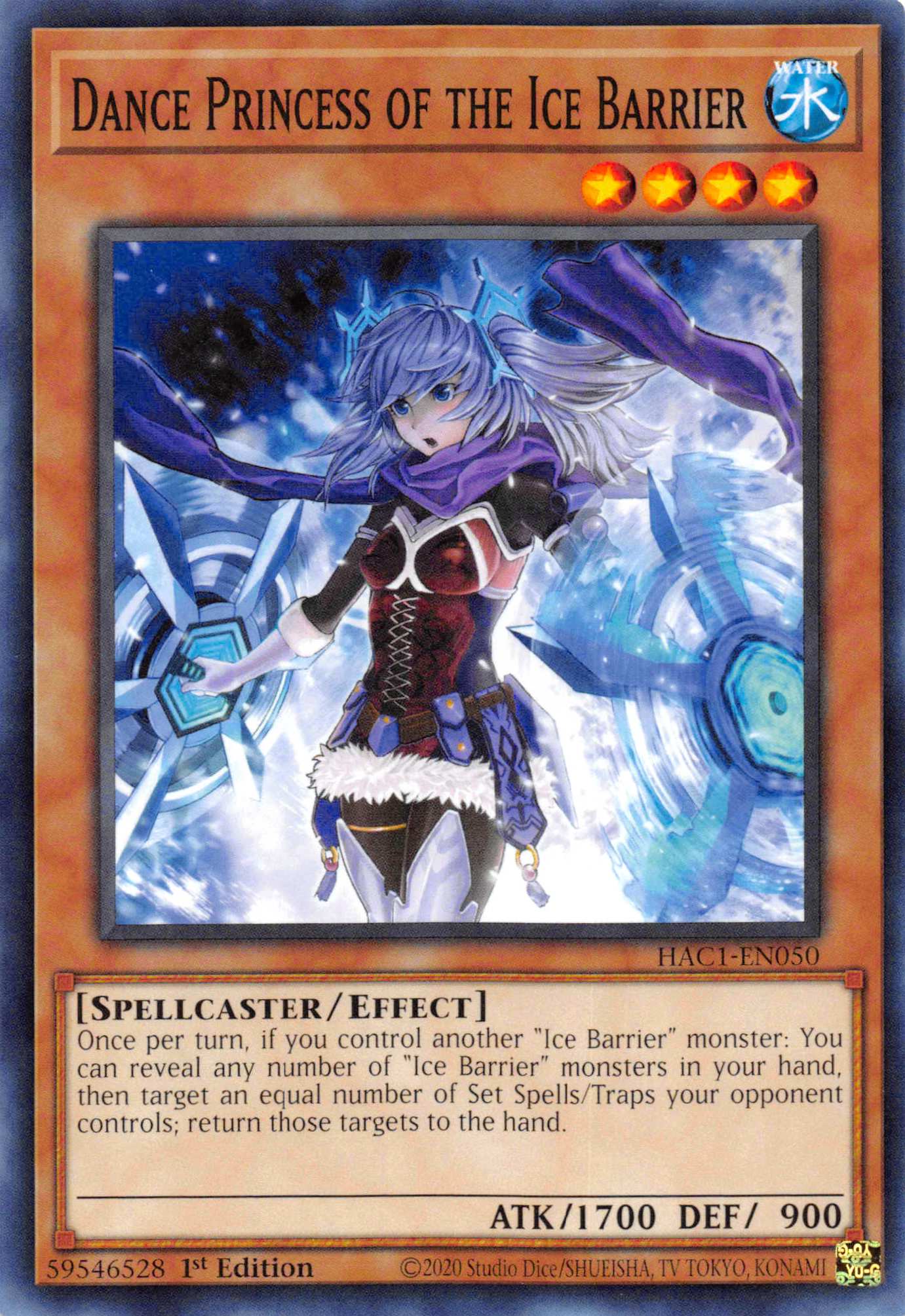 Dance Princess of the Ice Barrier [HAC1-EN050] Common | The CG Realm