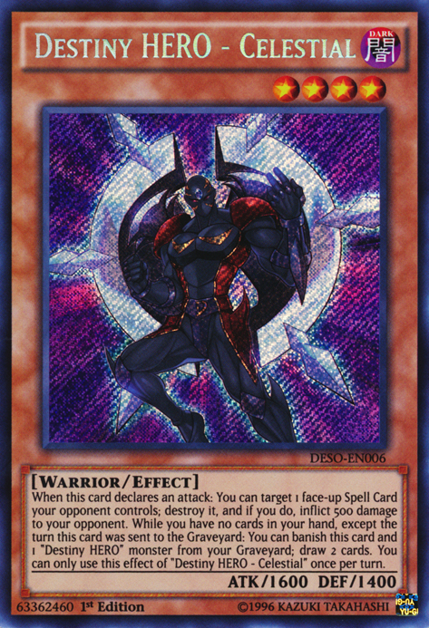 Destiny HERO - Celestial [DESO-EN006] Secret Rare | The CG Realm