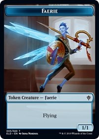 Faerie // Food (15) Double-Sided Token [Throne of Eldraine Tokens] | The CG Realm