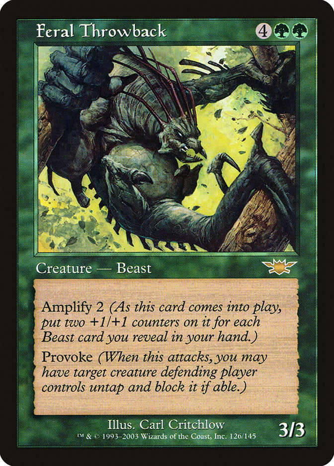 Feral Throwback [Legions] | The CG Realm