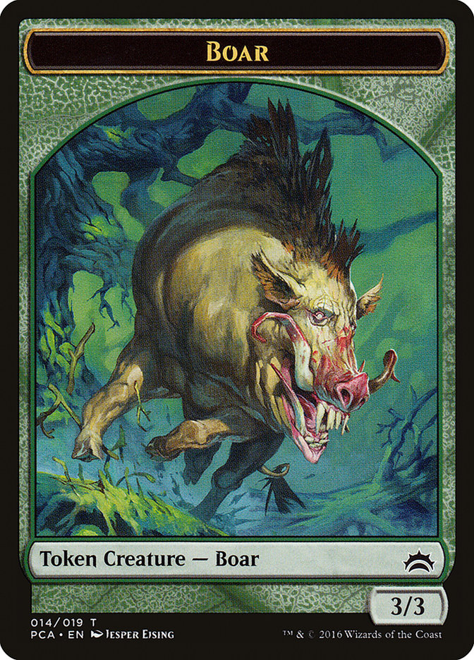 Goblin // Boar Double-sided Token (PCA-011) - Planechase Anthology Tokens