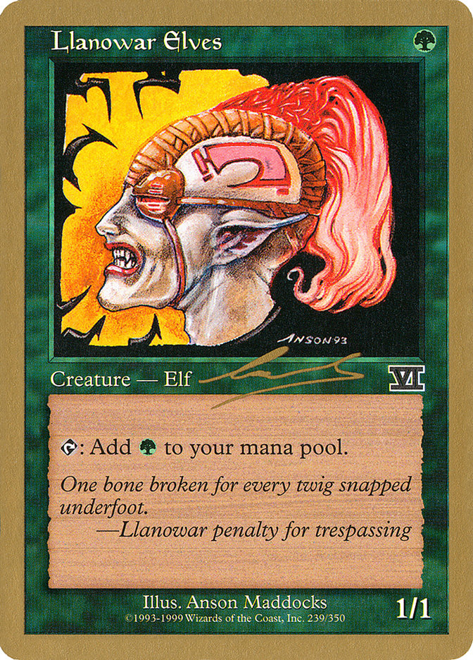 Llanowar Elves (Nicolas Labarre) [World Championship Decks 2000] | The CG Realm