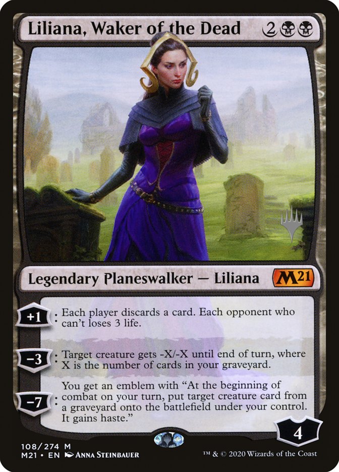Liliana, Waker of the Dead (Promo Pack) [Core Set 2021 Promos] | The CG Realm