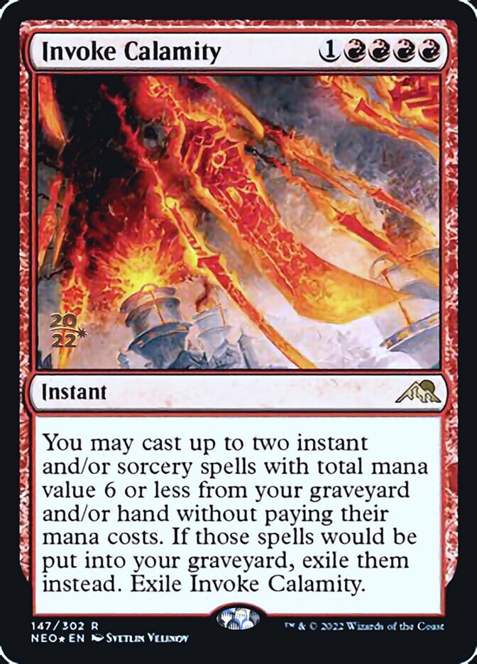 Invoke Calamity [Kamigawa: Neon Dynasty Prerelease Promos] | The CG Realm
