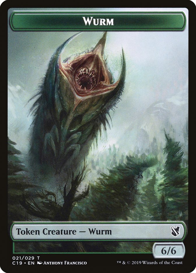 Beast (013) // Wurm Double-Sided Token [Commander 2019 Tokens] | The CG Realm