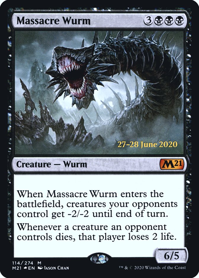 Massacre Wurm [Core Set 2021 Prerelease Promos] | The CG Realm
