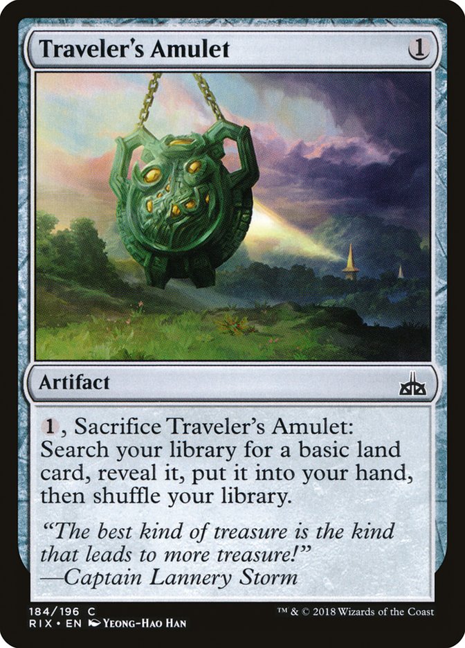 Traveler's Amulet [Rivals of Ixalan] | The CG Realm