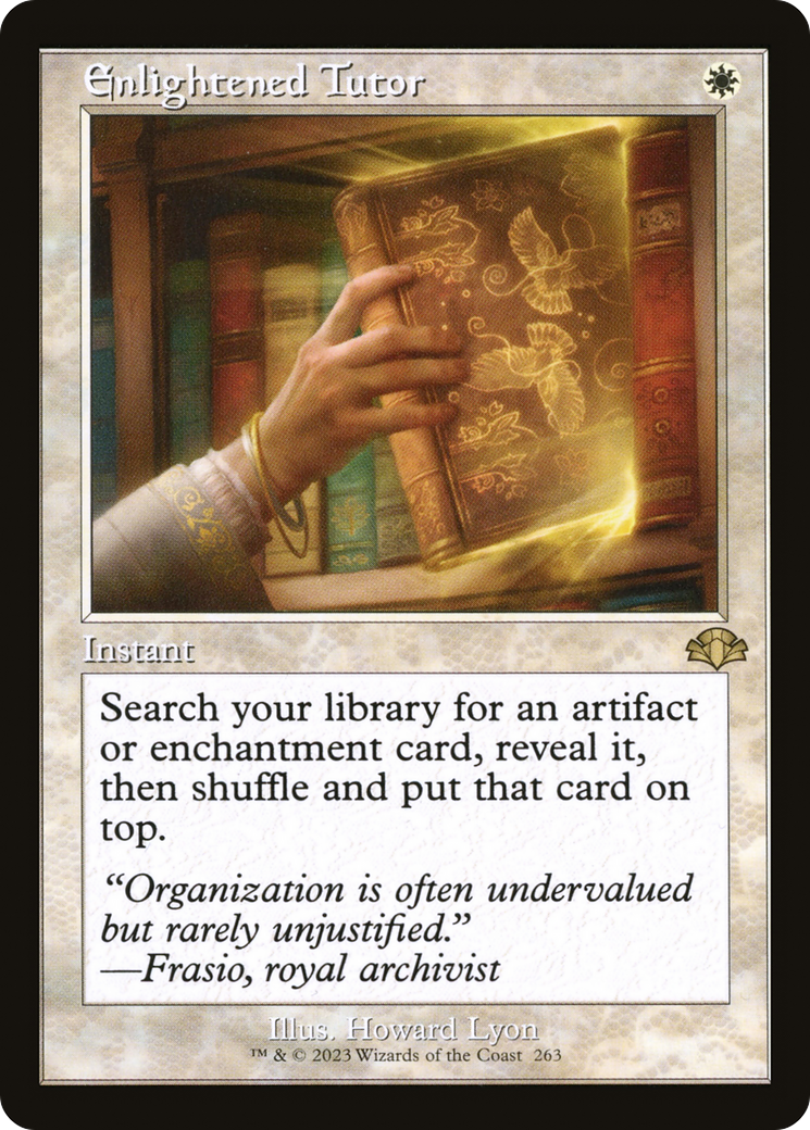 Enlightened Tutor (Retro) [Dominaria Remastered] | The CG Realm