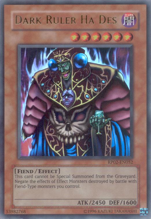 Dark Ruler Ha Des [RP02-EN052] Ultra Rare | The CG Realm