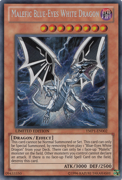 Malefic Blue-Eyes White Dragon [YMP1-EN002] Secret Rare | The CG Realm