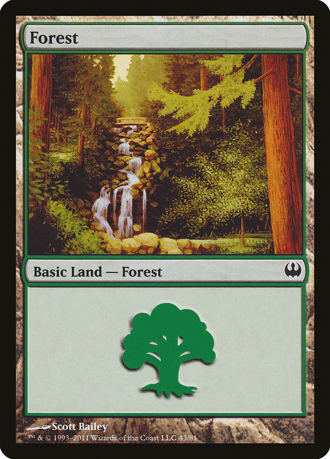 Forest (43) [Duel Decks: Knights vs. Dragons] | The CG Realm
