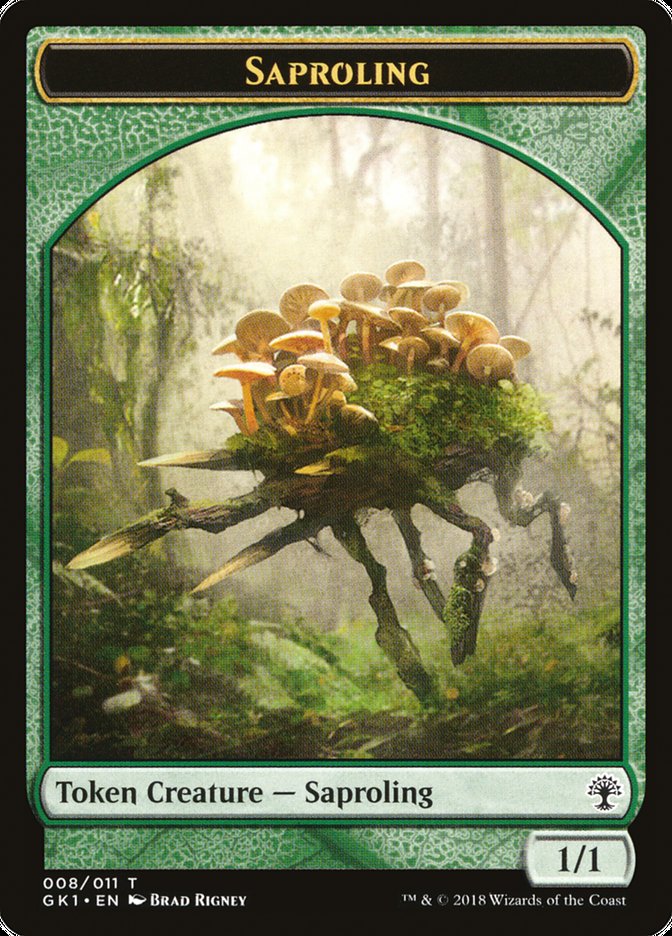 Saproling // Voja Double-Sided Token (GR1-8 // 11) - GRN Guild Kit Tokens