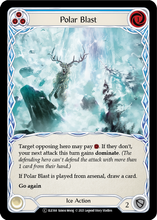 Polar Blast (Blue) [U-ELE168] (Tales of Aria Unlimited)  Unlimited Normal | The CG Realm