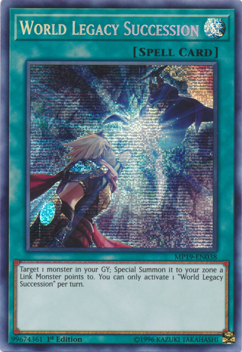 World Legacy Succession [MP19-EN038] Prismatic Secret Rare | The CG Realm