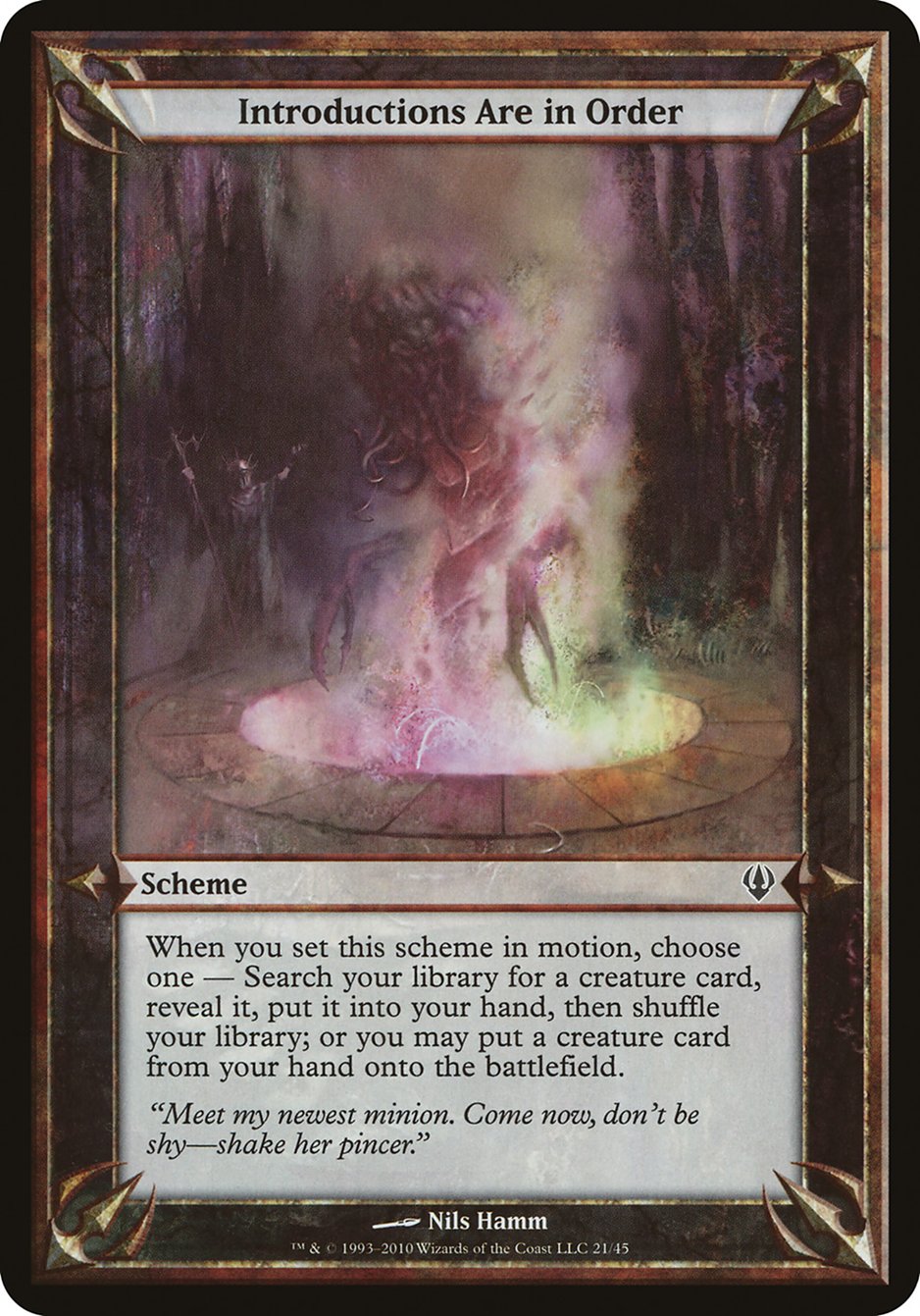 Introductions Are in Order (Schemes) [Archenemy Schemes] | The CG Realm
