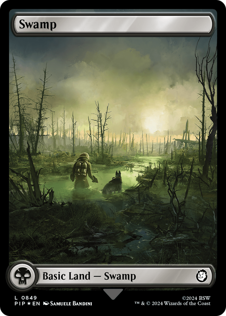 Swamp (0849) (Surge Foil) [Fallout] | The CG Realm
