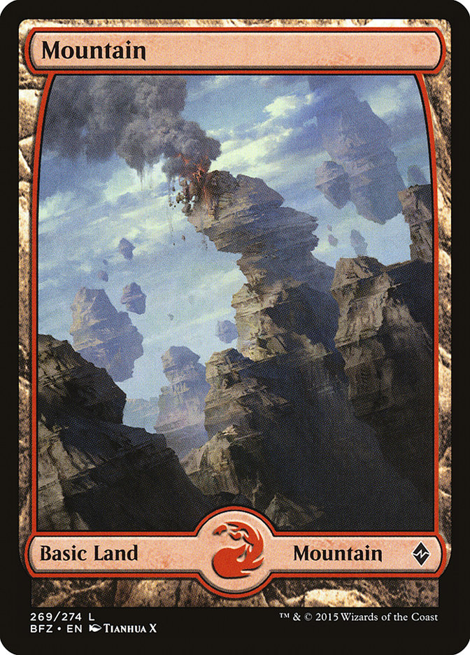 Mountain (269) (Full Art) [Battle for Zendikar] | The CG Realm