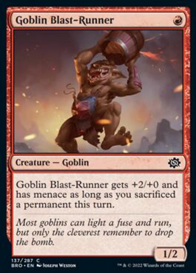 Goblin Blast-Runner [The Brothers' War] | The CG Realm