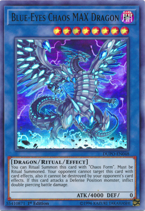 Blue-Eyes Chaos MAX Dragon [DUPO-EN048] Ultra Rare | The CG Realm