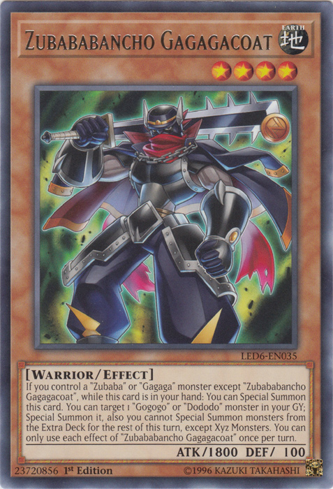 Zubababancho Gagagacoat [LED6-EN035] Rare | The CG Realm