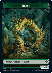 Beast // Beast Double-Sided Token [Starter Commander Decks] | The CG Realm