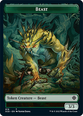 Beast // Beast Double-Sided Token [Starter Commander Decks] | The CG Realm