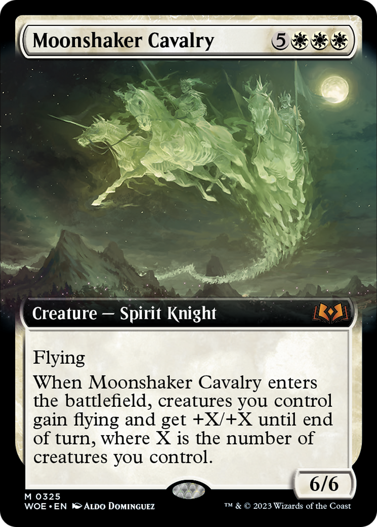 Moonshaker Cavalry (Extended Art) [Wilds of Eldraine] | The CG Realm