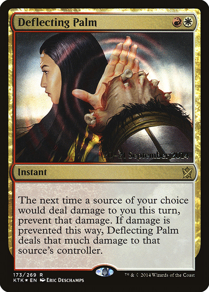 Deflecting Palm [Khans of Tarkir Prerelease Promos] | The CG Realm