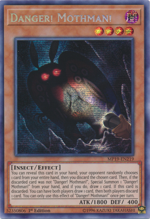 Danger! Mothman! [MP19-EN219] Prismatic Secret Rare | The CG Realm