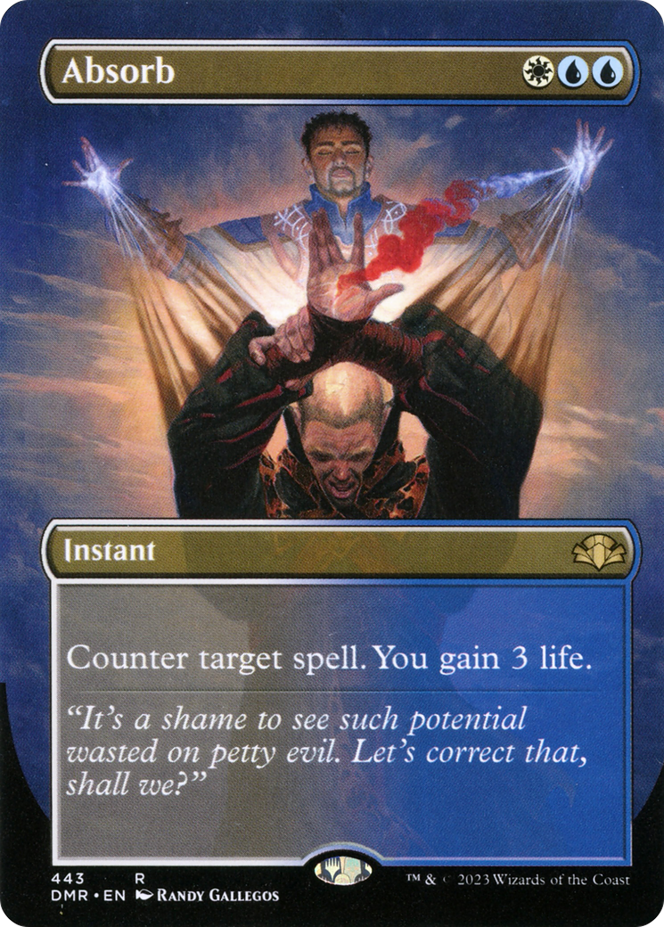 Absorb (Borderless Alternate Art) [Dominaria Remastered] | The CG Realm