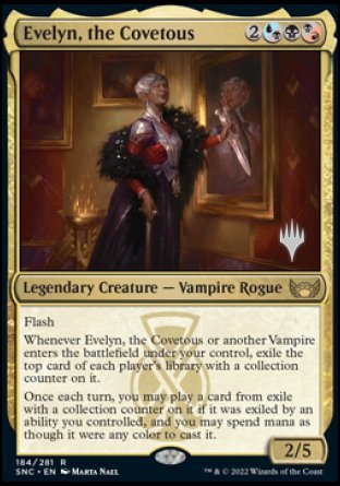 Evelyn, the Covetous (Promo Pack) [Streets of New Capenna Promos] | The CG Realm