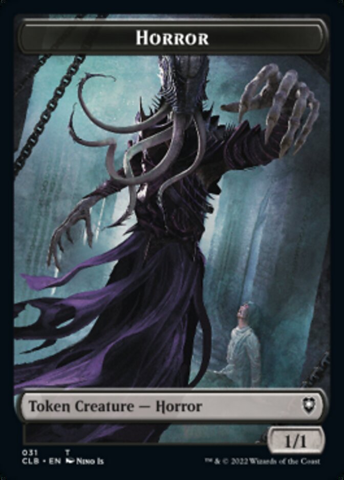 Horror // Eldrazi Horror Double-Sided Token [Commander Legends: Battle for Baldur's Gate Tokens] | The CG Realm