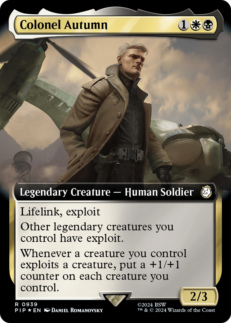 Colonel Autumn (Extended Art) (Surge Foil) [Fallout] | The CG Realm