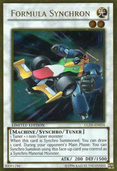 Formula Synchron [GLD5-EN034] Gold Rare | The CG Realm