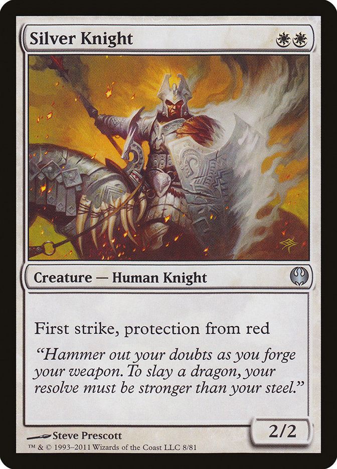 Silver Knight [Duel Decks: Knights vs. Dragons] | The CG Realm