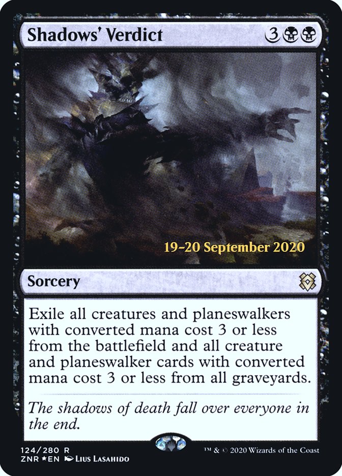 Shadows' Verdict [Zendikar Rising Prerelease Promos] | The CG Realm