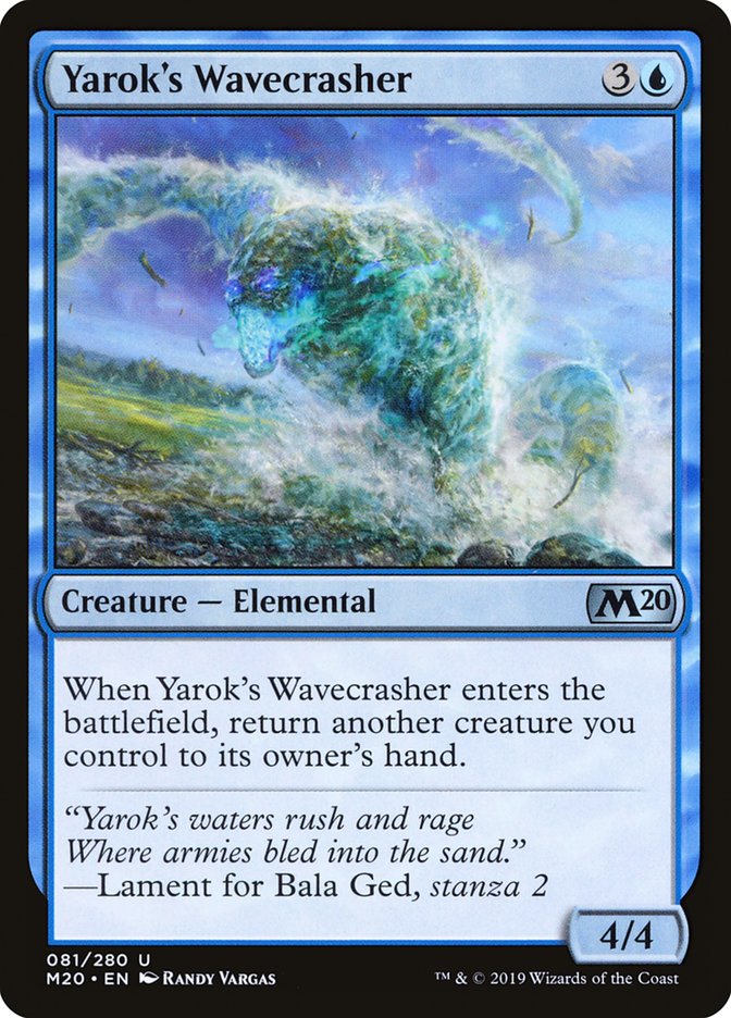 Yarok's Wavecrasher [Core Set 2020] | The CG Realm