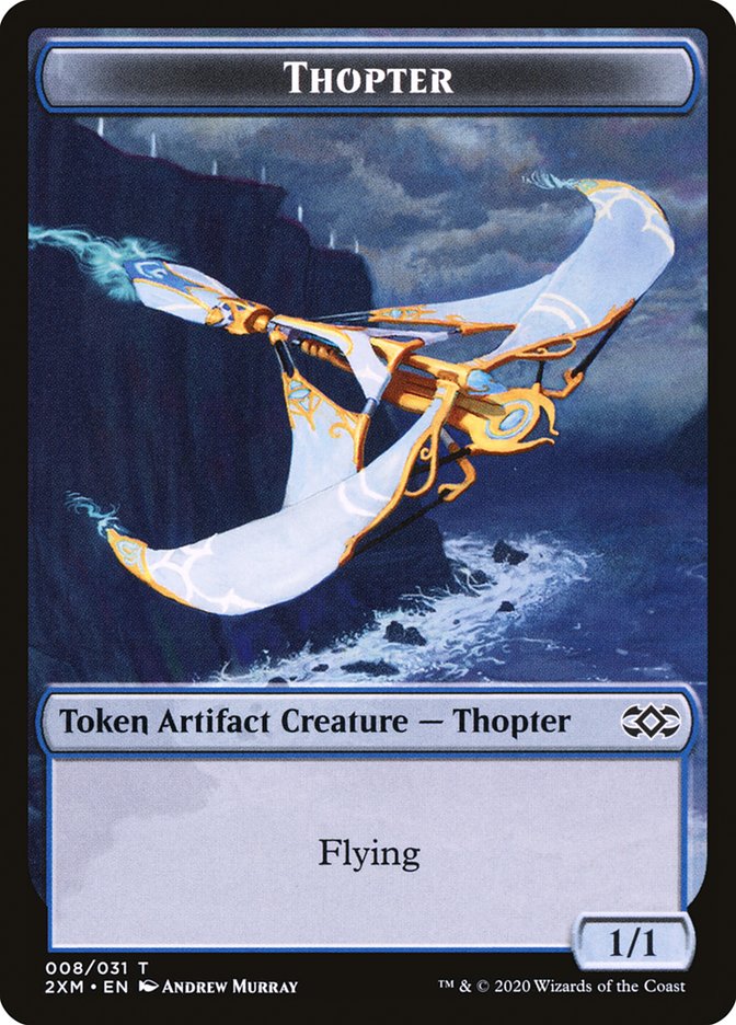 Beast // Thopter (008) Double-Sided Token [Double Masters Tokens] | The CG Realm