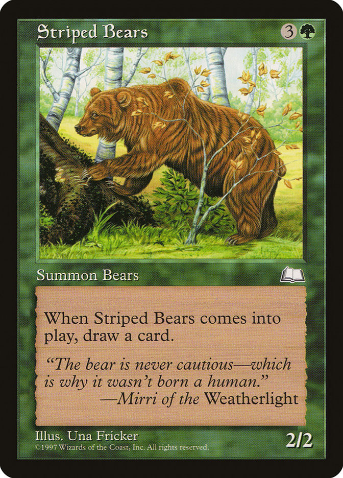Striped Bears [Weatherlight] | The CG Realm