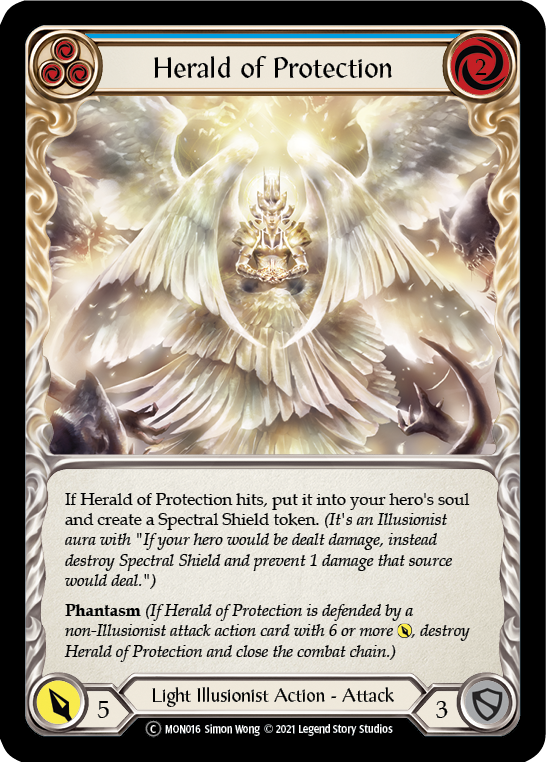 Herald of Protection (Blue) [U-MON016] (Monarch Unlimited)  Unlimited Normal | The CG Realm