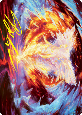 Magma Opus Art Card (Gold-Stamped Signature) [Strixhaven: School of Mages Art Series] | The CG Realm
