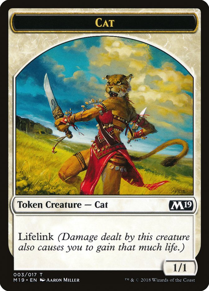 Cat Token [Core Set 2019 Tokens] | The CG Realm