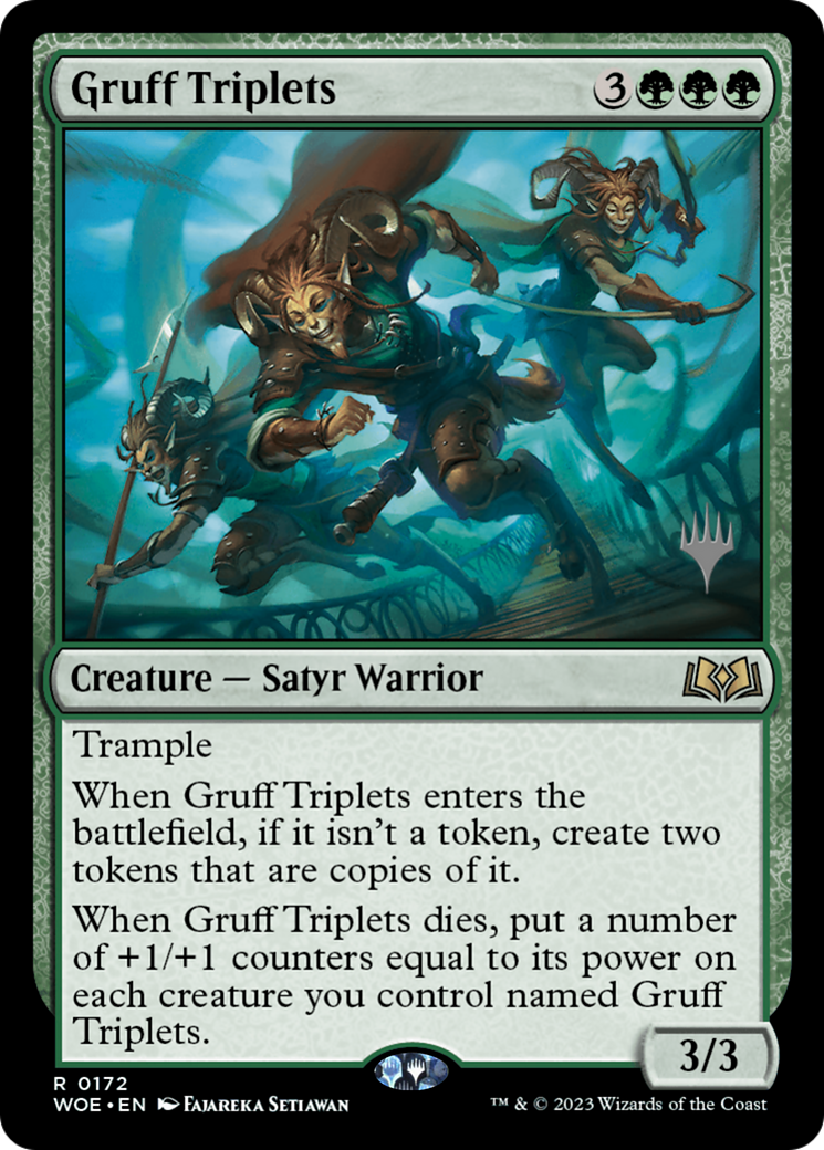 Gruff Triplets (Promo Pack) [Wilds of Eldraine Promos] | The CG Realm