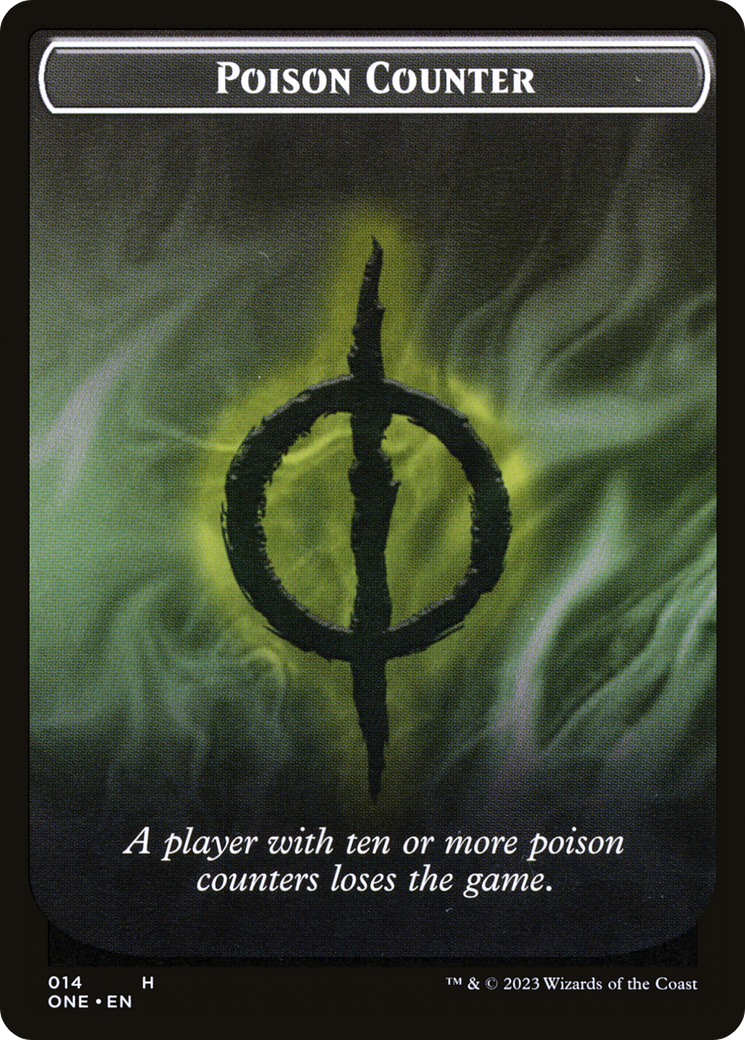 Poison Counter // Beast Double-sided Token (ONC-) - Commander: Phyrexia: All Will Be One